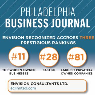 Envision Consultants, Ltd. Earns Recognition Across Three Philadelphia Business Journal Rankings